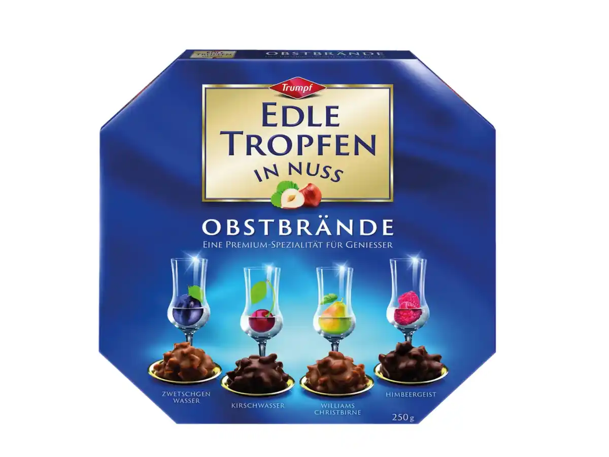 Bild 1 von Trumpf Edle Tropfen in Nuss Obstbrände,  250 g
