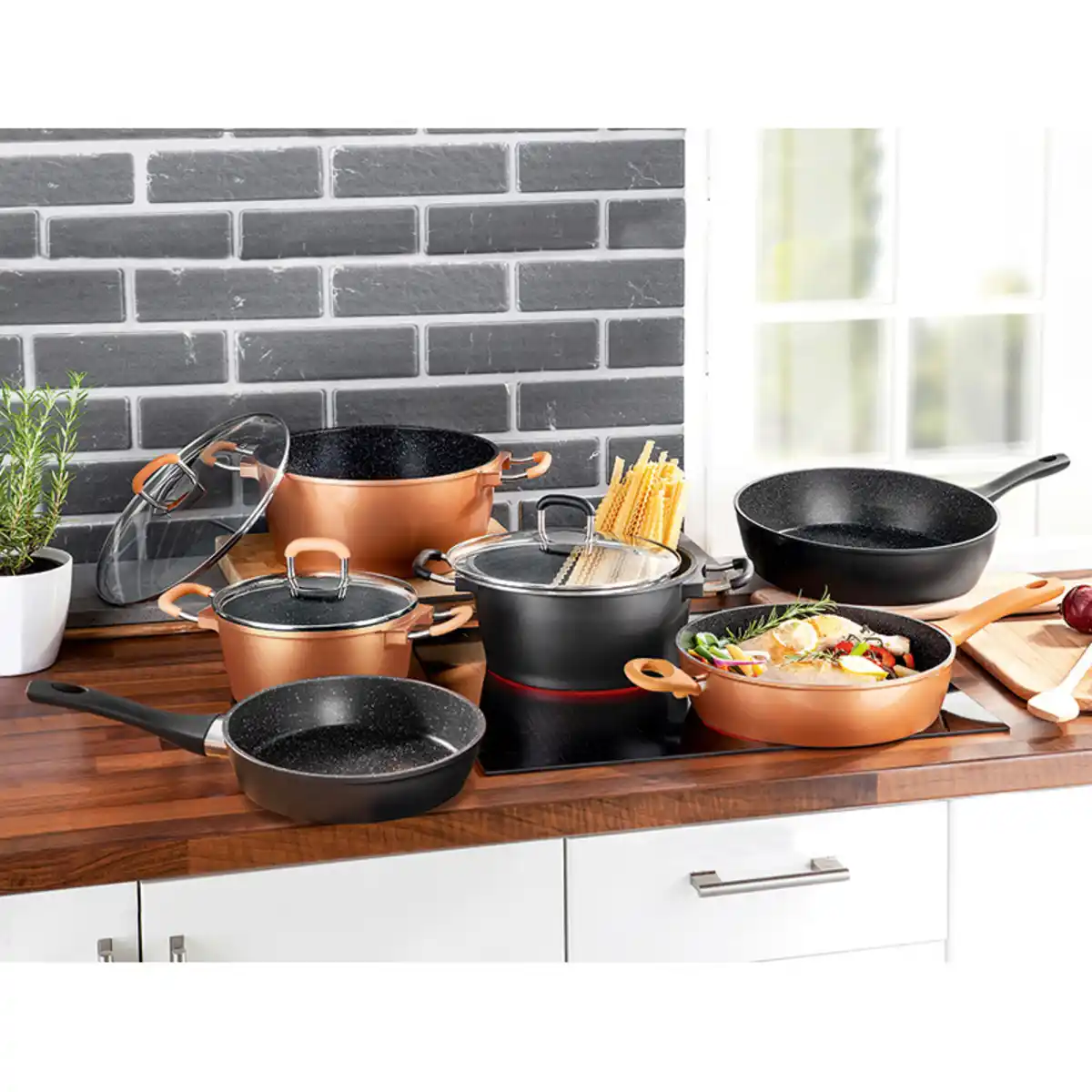 Bild 1 von Casa Royale Aluguss-Topf / Hochrand-Pfanne "Hamar"