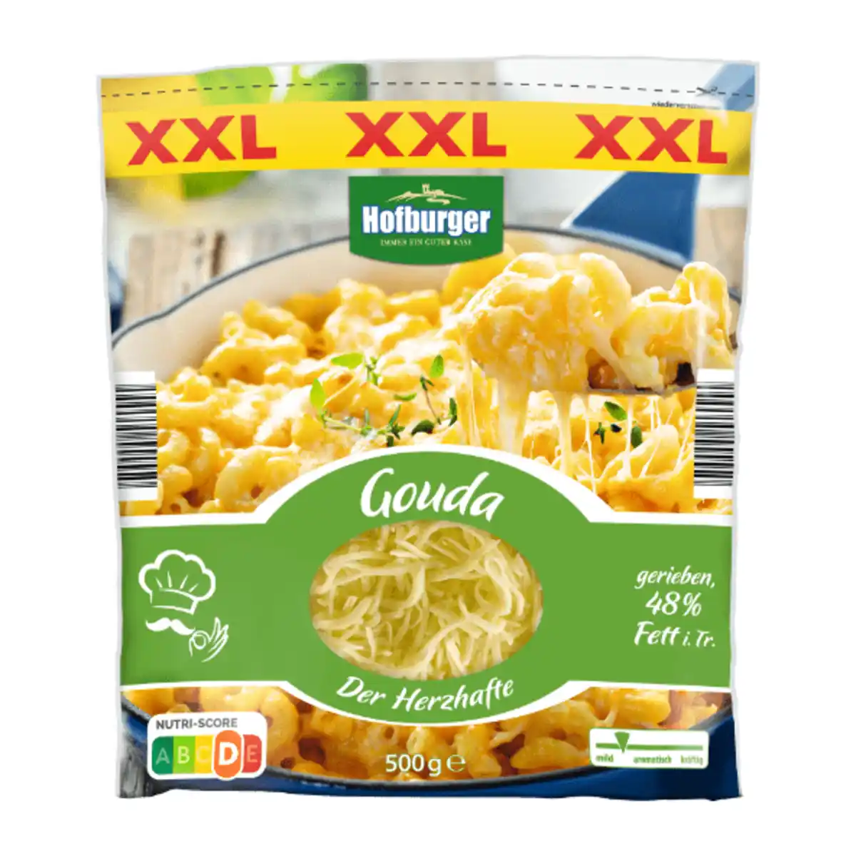 Bild 1 von HOFBURGER Reibekäse XXL 500g