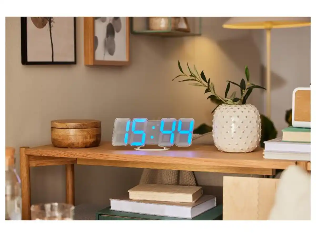 Bild 2 von AURIOL® LED - Wand- und Tischuhr, mit Infrarot - Fernbedienung