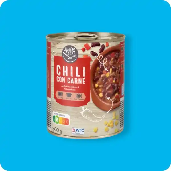 Bild 1 von SPEISEZEIT Chili, Chili con Carne oder Chili sin Carne (vegan)