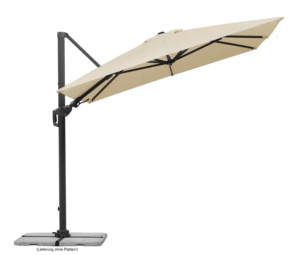 Bild 1 von Schneider Ampelschirm Rhodos Twist natur 350 x 260 cm