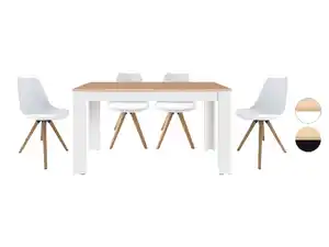byLIVING KIRA Tischgruppe, Tisch 140 oder 160 cm, 4 Stühle
