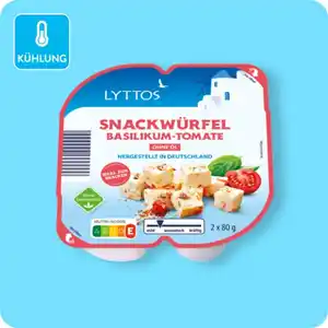 LYTTOS Snackwürfel, Basilikum-Tomate oder Hirtenkräuter