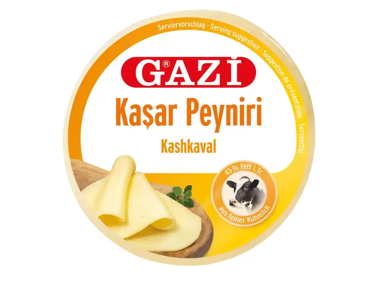 Bild 1 von Gazi Kaşar Peyniri Schnittkäse,  400 g