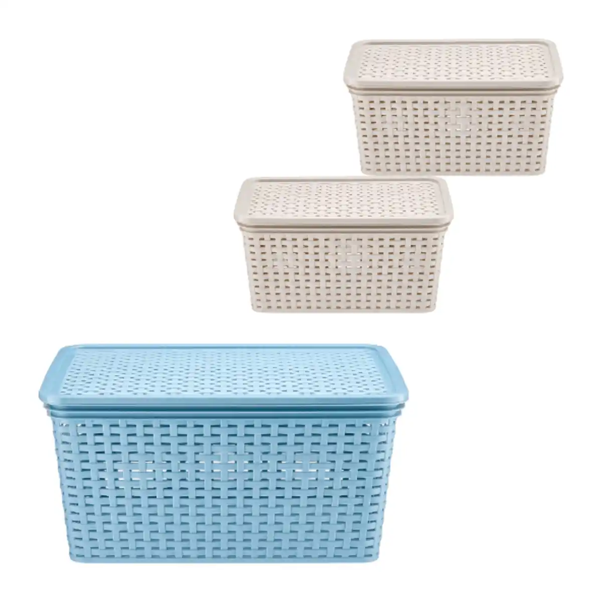 Bild 1 von HOME CREATION Aufbewahrungskorb mit Deckel