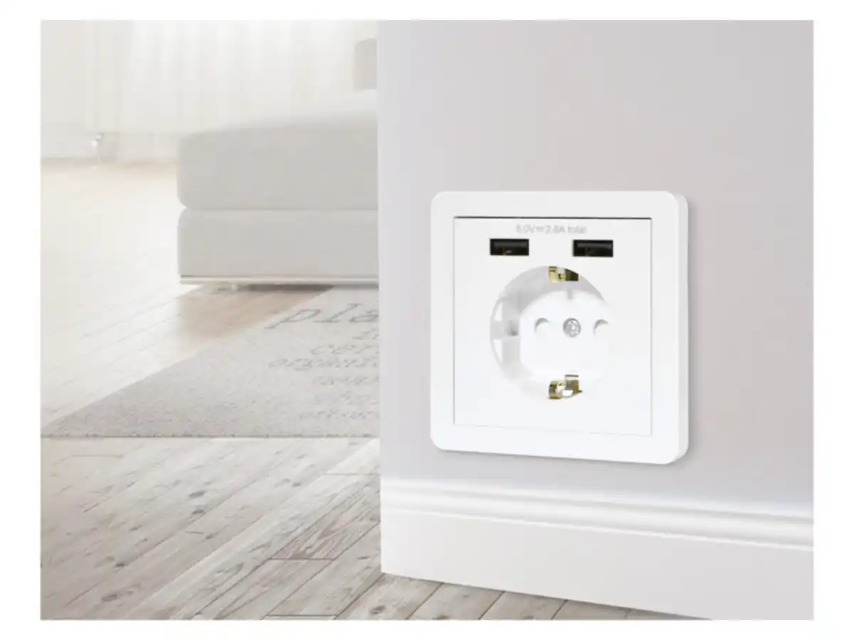 Bild 2 von SILVERCREST® USB-Steckdose, mit Einbaukrallen