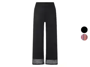 esmara® Damen Wide-Leg-Strickhose, blickdicht gefüttert