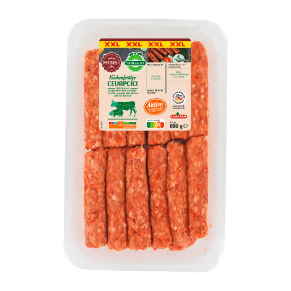 Bild 2 von FAIR & GUT Cevapcici XXL 800g