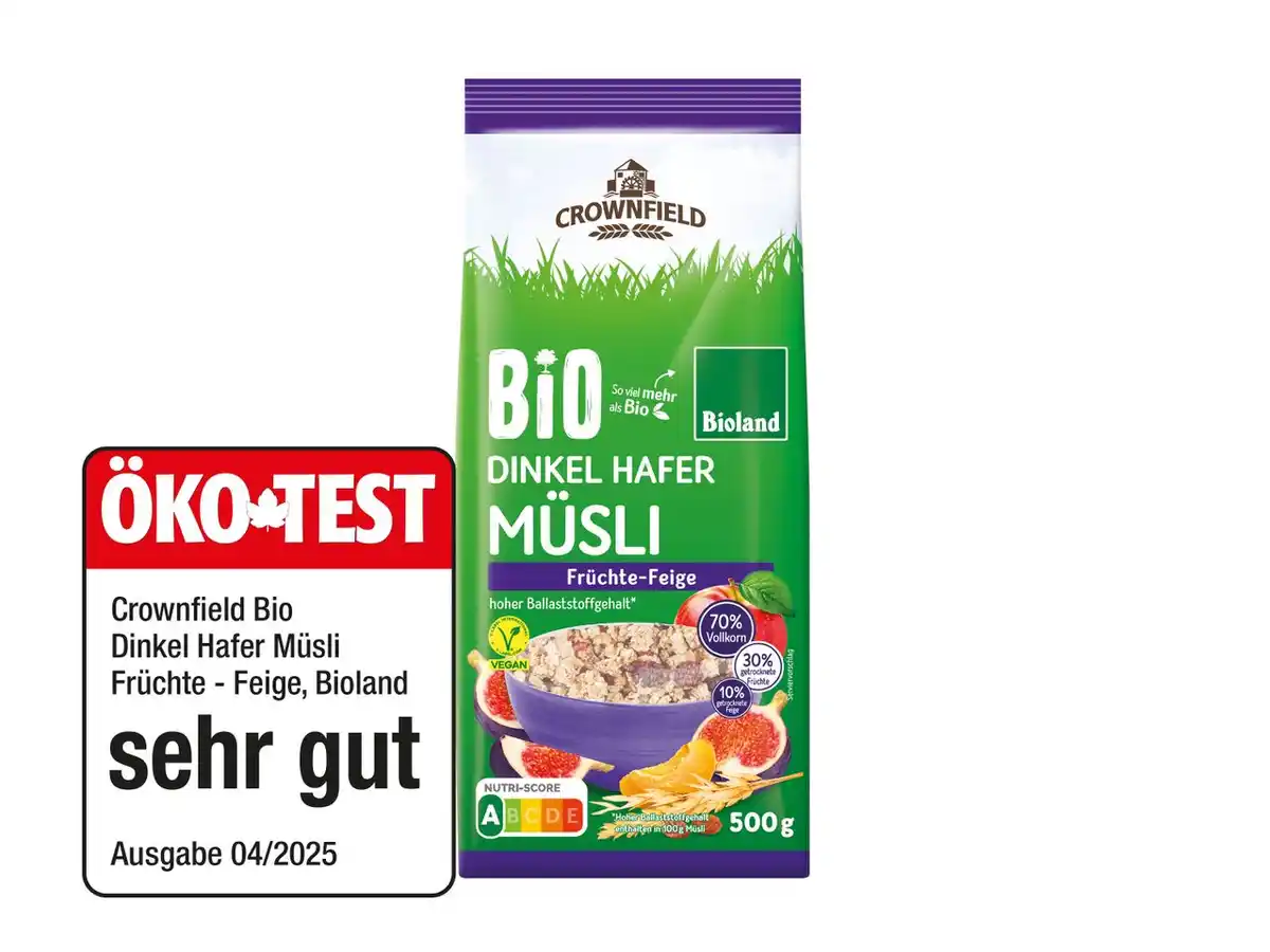 Bild 1 von Bioland Dinkel Hafer Müsli Früchte-Feige,  500 g