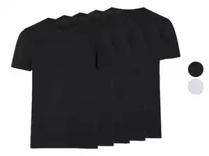 esmara Men Herren T-Shirts, 5 Stück, mit Rundhalsausschnitt