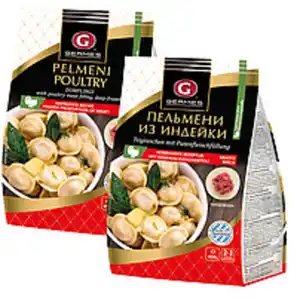 Teigtaschen mit Putenfleischfüllung, tiefgefroren