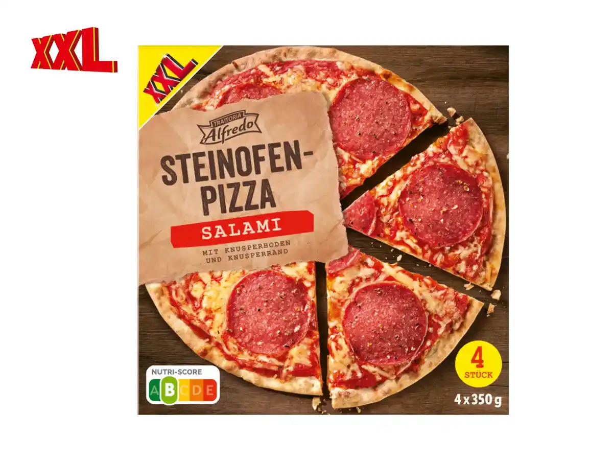 Bild 1 von XXL Trattoria Alfredo Steinofenpizza Salami