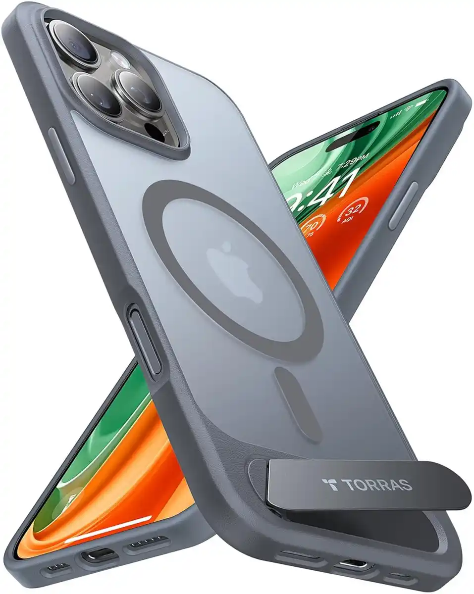 Bild 1 von Pstand Case für iPhone 16 Pro titanium grau