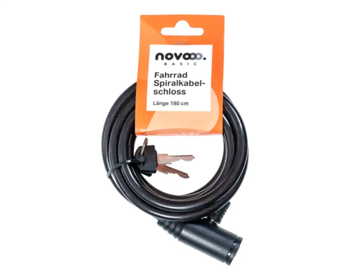 Bild 1 von novooo Spiralkabelschloss für Fahrrad