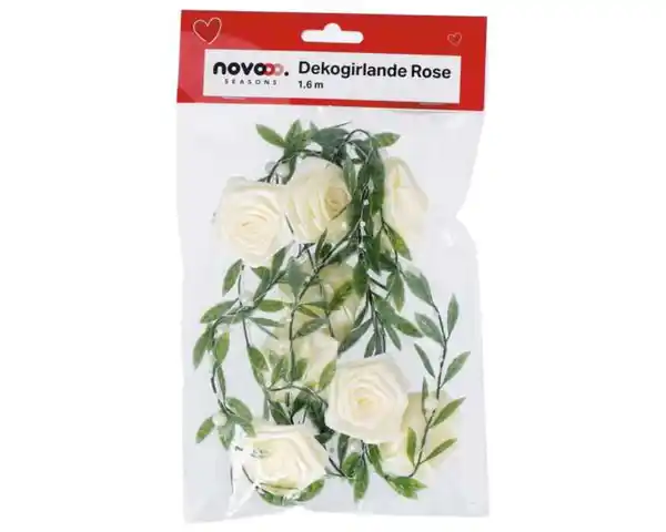 Bild 1 von Dekogirlande Rosen weiß