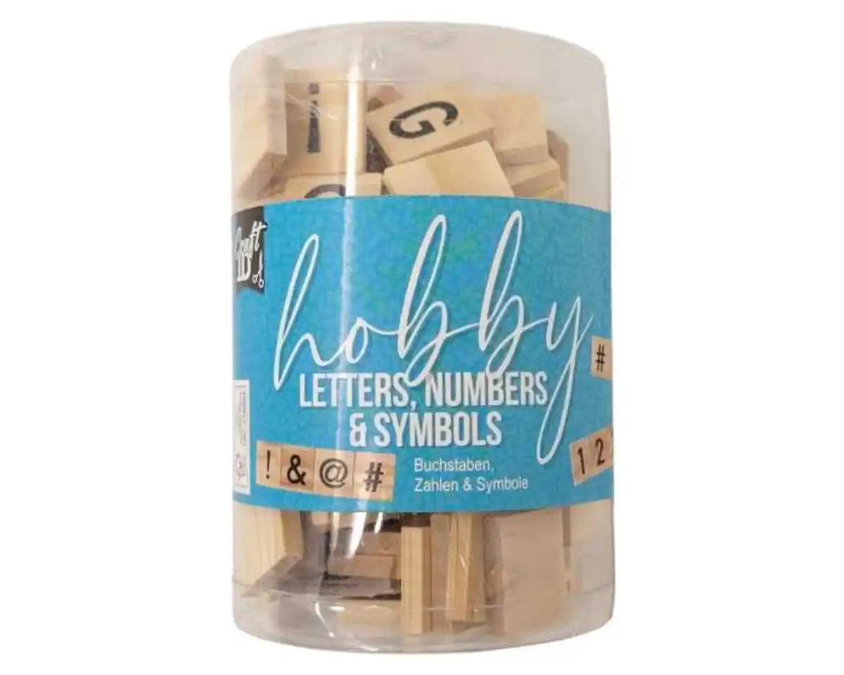 Bild 1 von Bastelzubehör Buchstaben/Zahlen, Holz