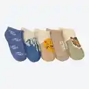 Bild 1 von Kinder-Sneaker-Socken mit Tiermuster, 5er-Pack