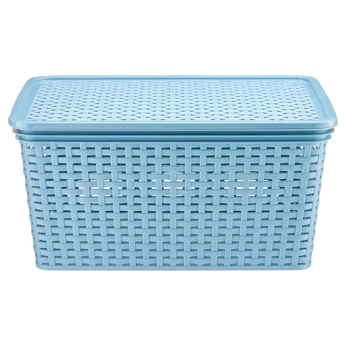 Bild 1 von HOME CREATION Kunststoffkörbe in Rattanoptik mit Deckel