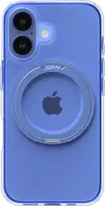 Ostand Pro Case für iPhone 16 transparent/blau