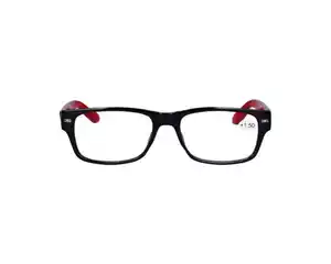 Star Optic Lesehilfe MD2 aus Kunststoff +1,5 Dioptrien schwarz/rot