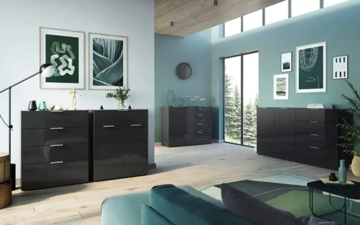 Bild 4 von Kommode Oakland, schwarz, 184 x 102 cm