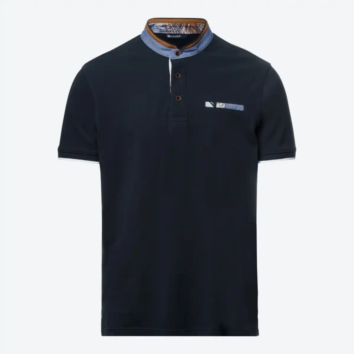 Bild 2 von Herren-Poloshirt mit Stehkragen