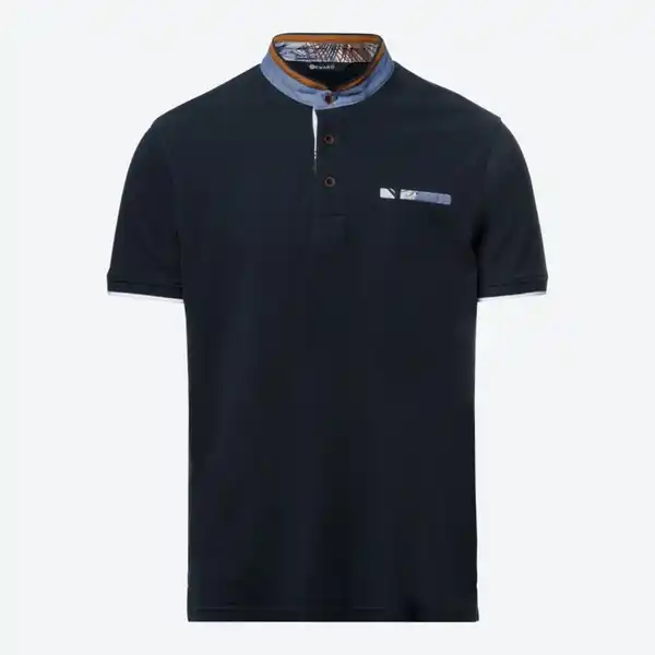 Bild 2 von Herren-Poloshirt mit Stehkragen
