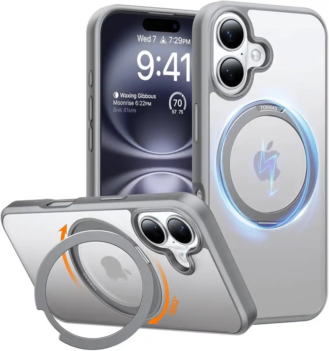 Bild 1 von Ostand Pro Case für iPhone 16 titanium grau