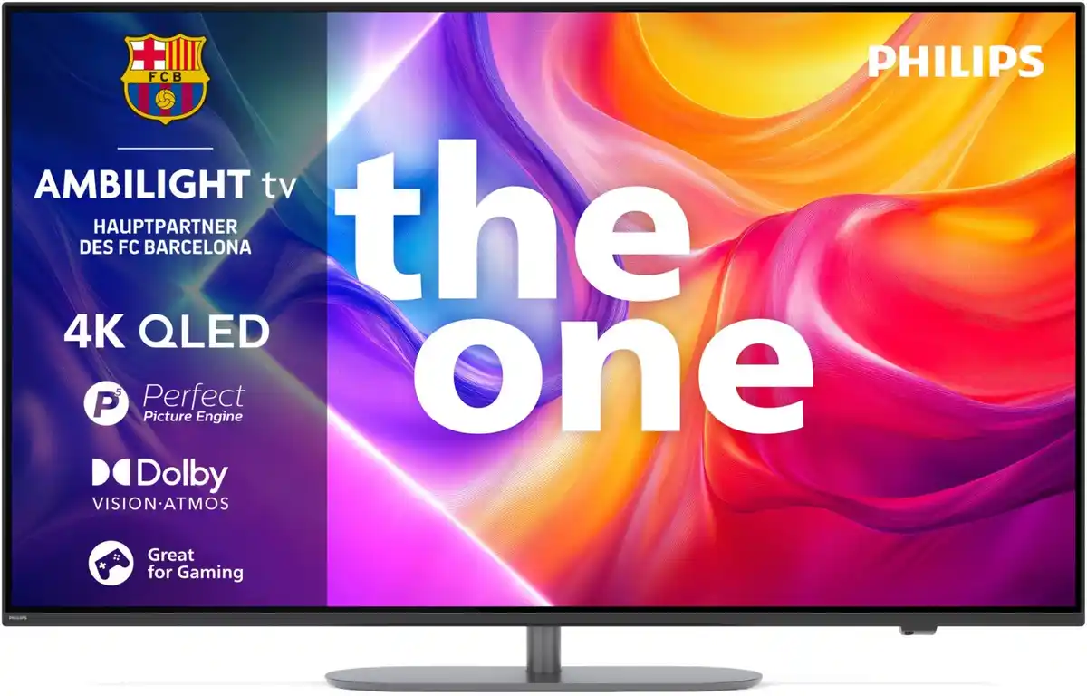 Bild 1 von 55PUS9060/12 The One 139 cm (55") QLED Ambilight TV grau / F