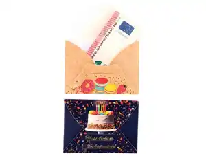 Umschlag Geldgeschenk 2er Selbstkleb. 5f