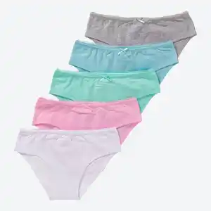 Mädchen-Slip in verschiedenen Farben, 5er-Pack