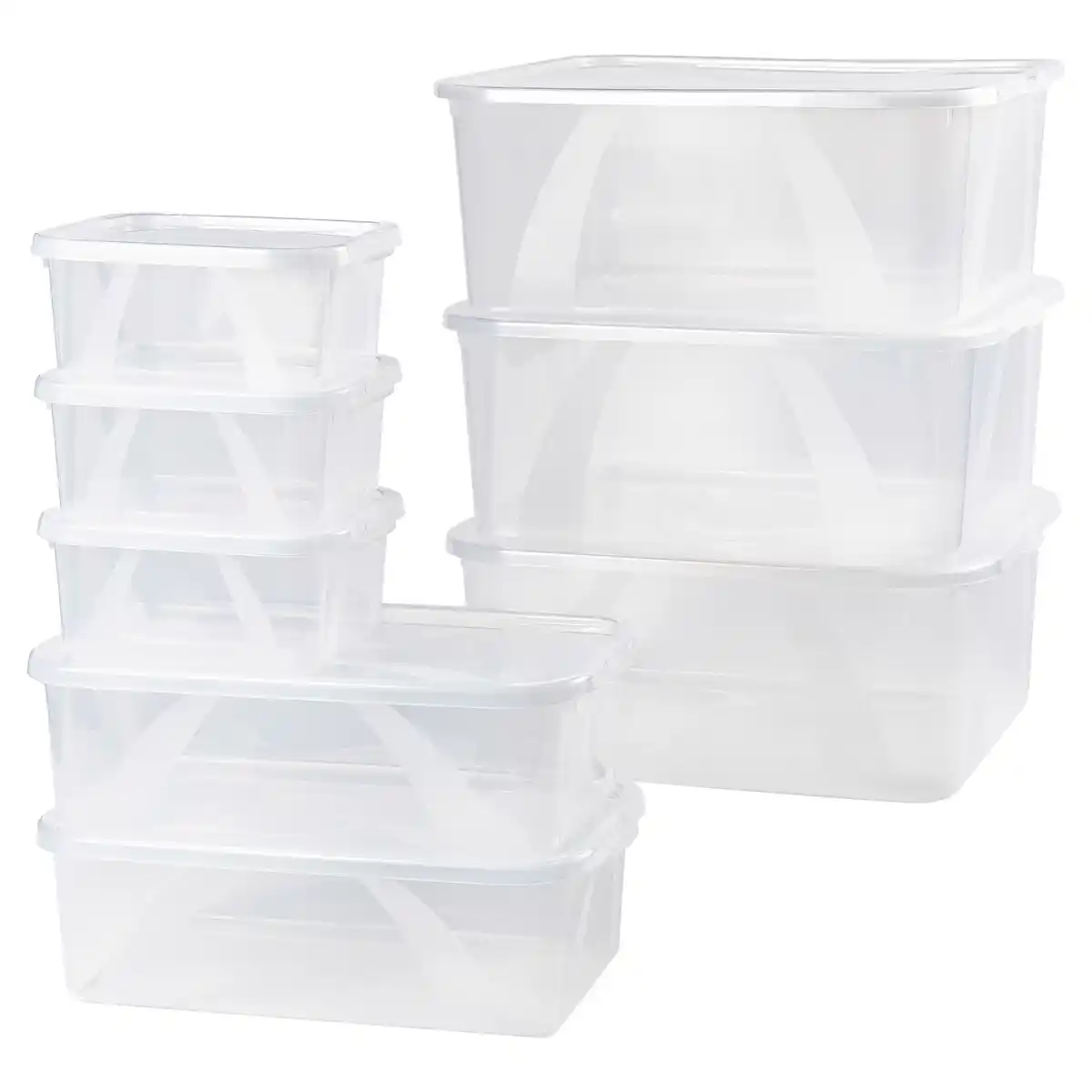 Bild 1 von HOME CREATION Klarsichtboxen-Set, 8-teilig