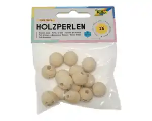 Holzperlen Cute Faces