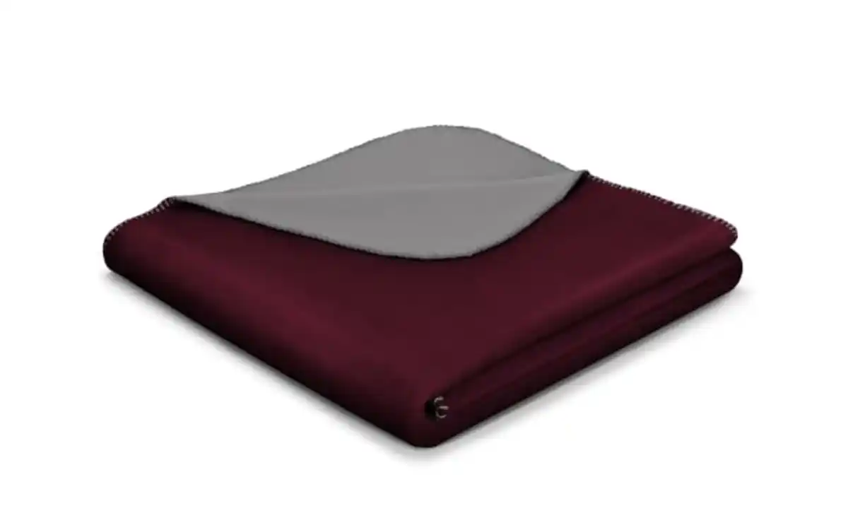 Bild 1 von Decke Basic Soft HS , sangria/graphit, 150 x 200 cm