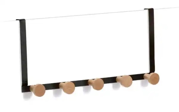 Bild 1 von Türhänger, Holz/schwarz, 37,5 x 8 cm