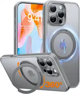 Ostand Pro Case für iPhone 16 Pro titanium grau