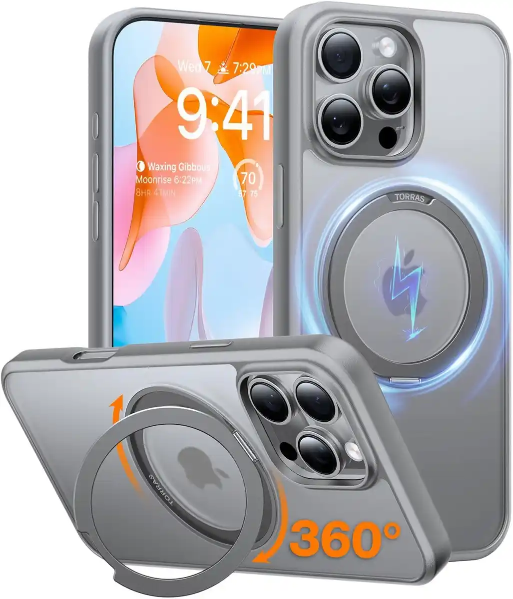 Bild 1 von Ostand Pro Case für iPhone 16 Pro titanium grau