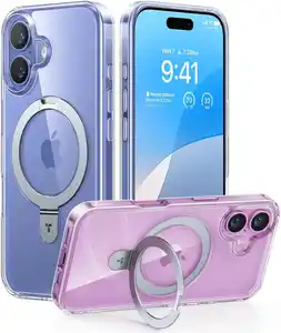 Ostand Case für iPhone 16 transparent