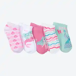 Kinder-Sneaker-Socken, 5er-Pack