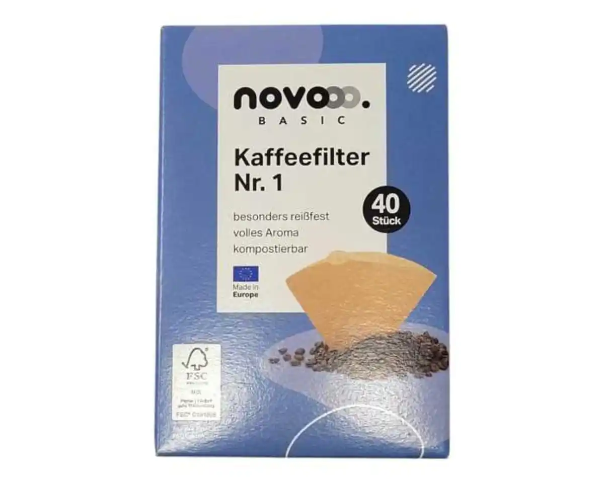 Bild 1 von novooo Kaffeefilter Gr.1 40 Stück