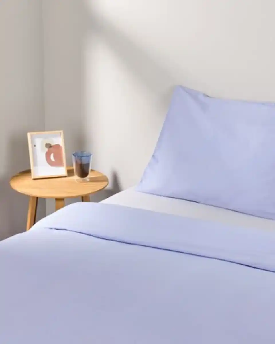 Bild 4 von Bettbezug 140x200/220 cm weiche Baumwolle lavendelfarben