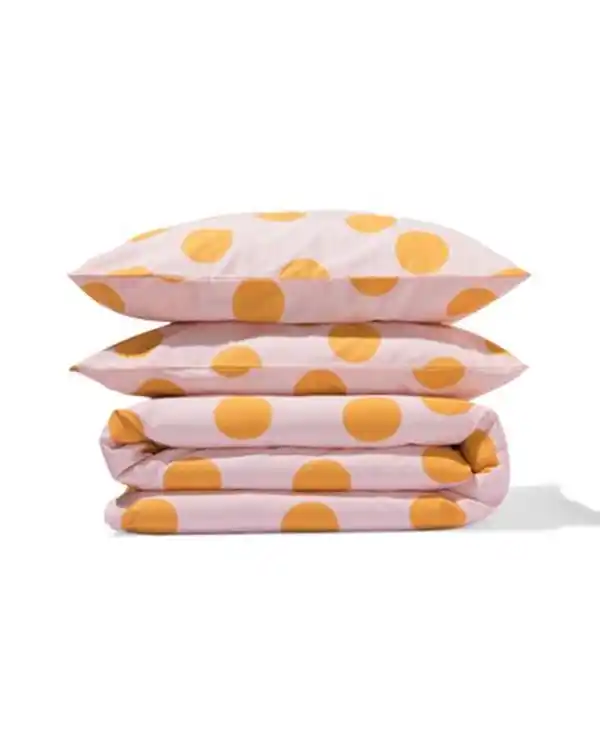 Bild 3 von Bettbezug 240x220 cm weiche Baumwolle Punkte rosa