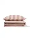 Bild 3 von Bettbezug 140 x 200/220 cm weiche Baumwolle gestreift rosa