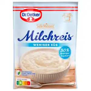 Dr. Oetker Milchreis weniger süß 112g