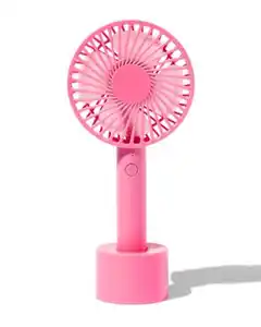 Handventilator, Ø 10 cm, mattrosa