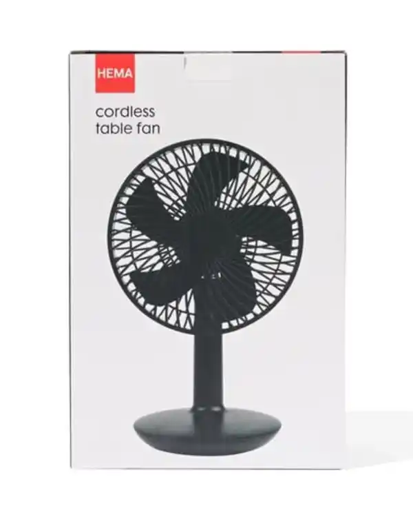 Bild 3 von Tischventilator, kabellos, leise, schwarz, Ø 16 cm