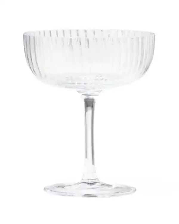 Bild 1 von Glasbecher Bergen, 200 ml, Streifenrelief