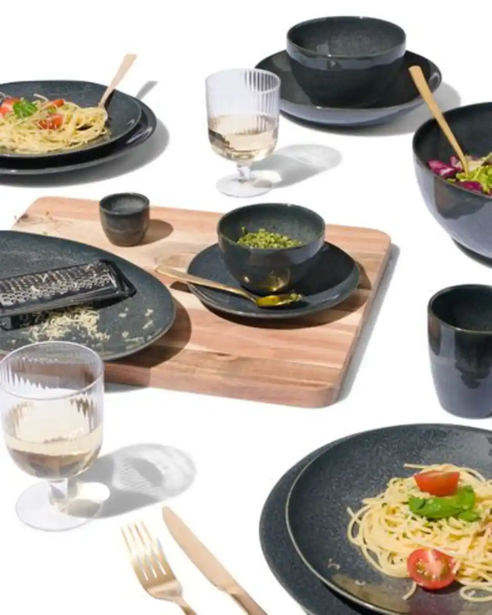 Bild 4 von Wasserglas Bergen, Streifenrelief, 250 ml