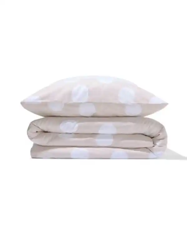 Bild 3 von Bettbezug 140x200/220 cm weiche Baumwolle Punkte Greige